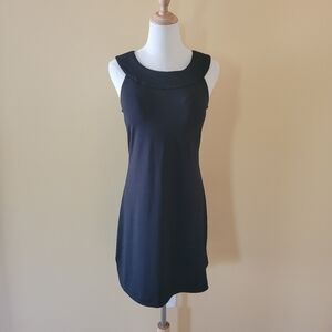 Athleta Black Round Neck Dress Built In Bra Sz S